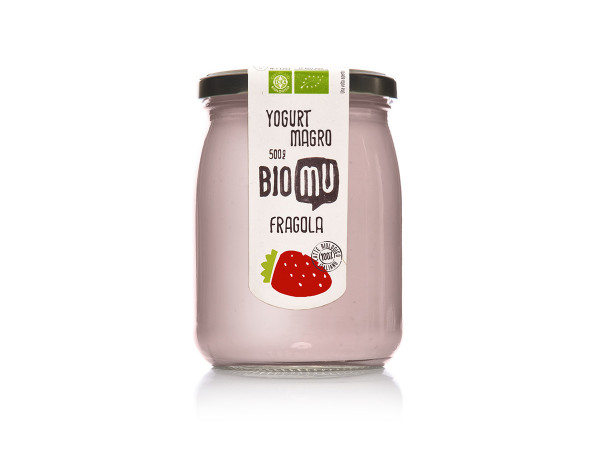 Yogurt biomu fragola magro 500 gr bio (foto)